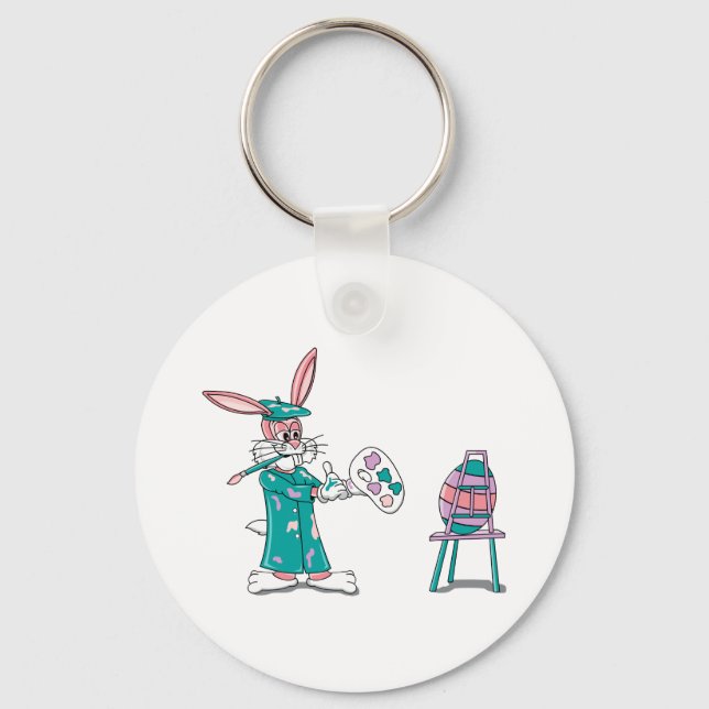 Easter Bunny Artist Schlüsselanhänger (Vorderseite)