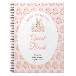 Easter Bunny Baby Shower Guest Book Notizblock