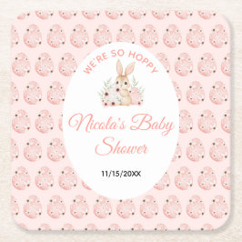 Easter Bunny Baby Shower Rechteckiger Pappuntersetzer
