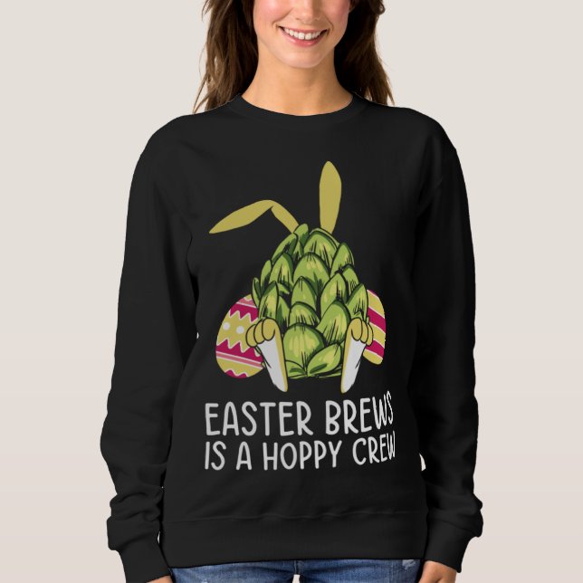 Easter Bunny Beer Drinking Rabbit 1 Sweatshirt (Vorderseite)