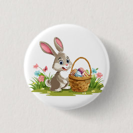 Easter bunny button
