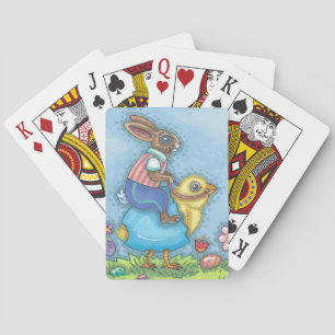 EASTER BUNNY & CHICK PLAYCARDS Poker Spielkarten