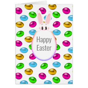 Easter Bunny & Colorful Eggs