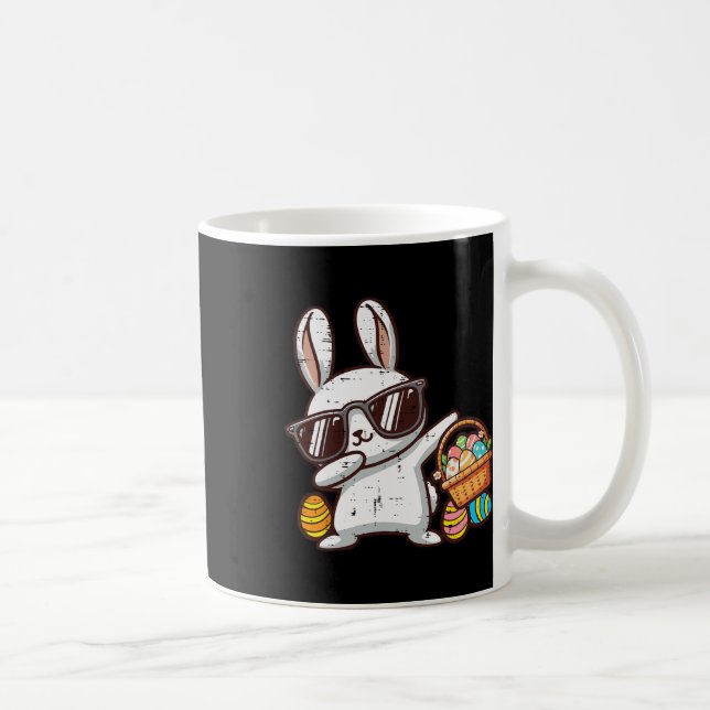 Easter Bunny Dab Egg Hunt Rabbit Toddler Boys Girl Kaffeetasse (Rechts)