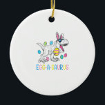 Easter Bunny Dinosaur Egg A Saurus TRex Kids Boys  Keramik Ornament<br><div class="desc">Easter Bunny Dinosaur Egg A Saurus TRex Kids Boys Toddlers T-Shirt</div>