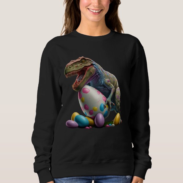 Easter Bunny Easter Dinosaur Egg Easter friend Eas Sweatshirt (Vorderseite)