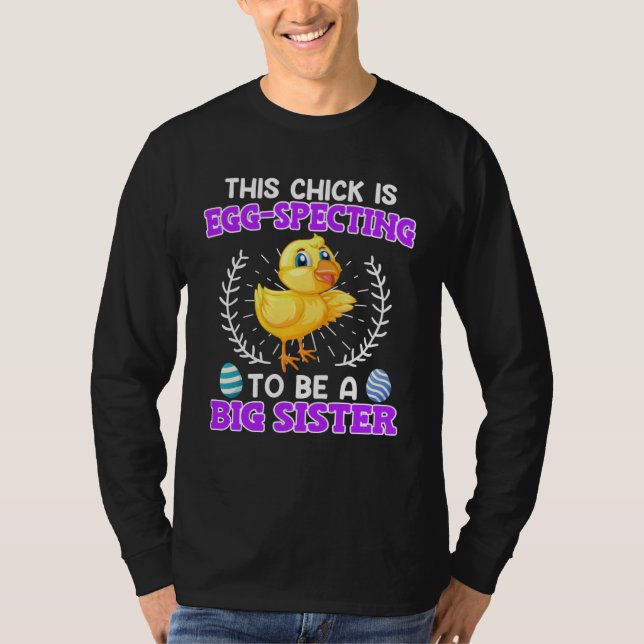 Easter Bunny Egg Specting Baby Bunny Easter Sister T-Shirt (Vorderseite)