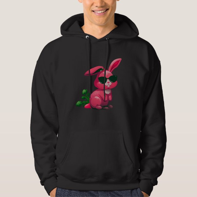 Easter Bunny Faces cool Easter Rabbit Bunnies  5 Hoodie (Vorderseite)