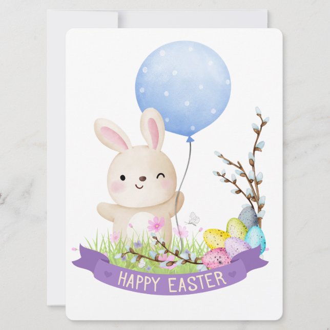 EASTER BUNNY FEIERTAGSKARTE (Vorderseite)