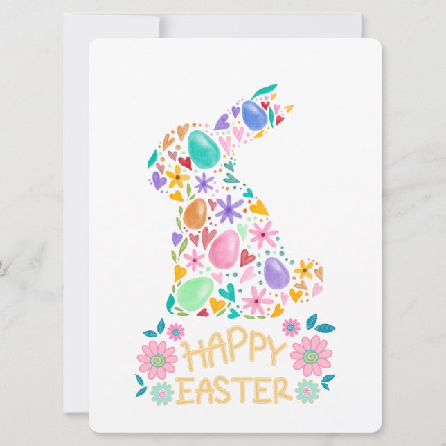 EASTER BUNNY FEIERTAGSKARTE (Vorderseite)