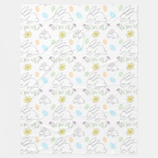 Easter Bunny Fleece Blanket