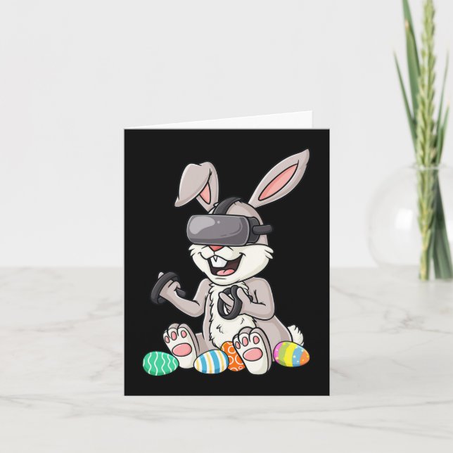 Easter Bunny Gamer Fun Eggs Gaming Kleinkind Boys  Karte (Vorderseite)
