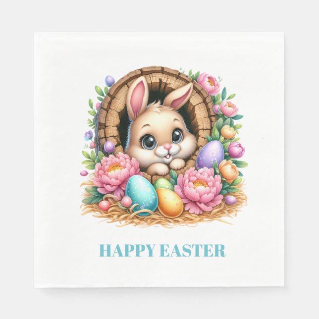 Easter Bunny Paper Napkins Serviette (Vorderseite)
