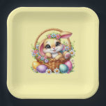 Easter Bunny  Pappteller<br><div class="desc">This paper plate is shown in a cute Easter bunny print.
Choose from several styles. 
Customize this item or buy as is.


Licensed Print</div>