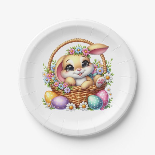 Easter Bunny  Pappteller (Vorderseite)