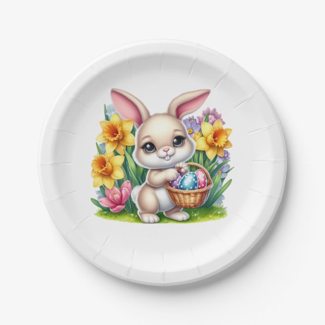 Easter Bunny  Pappteller (Vorderseite)