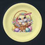 Easter Bunny  Pappteller<br><div class="desc">This paper plate is shown in a cute Easter bunny print.
Choose from several styles. 
Customize this item or buy as is.


Licensed Print</div>