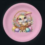 Easter Bunny  Pappteller<br><div class="desc">This paper plate is shown in a cute Easter bunny print.
Choose from several styles. 
Customize this item or buy as is.


Licensed Print</div>