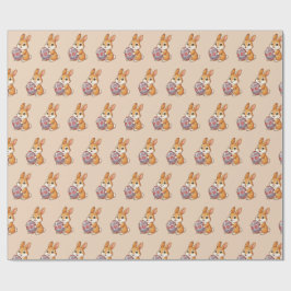 Easter Bunny Pattern Wrapping Paper | Glossy Art Geschenkpapier