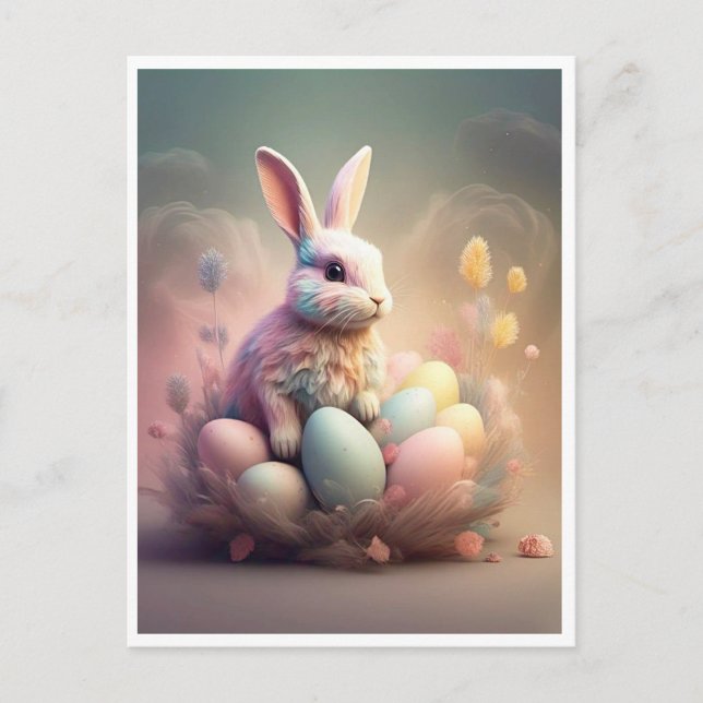 " EASTER BUNNY " POSTKARTE (Vorderseite)