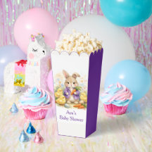Easter Bunny Purple Jacket Baby Shower