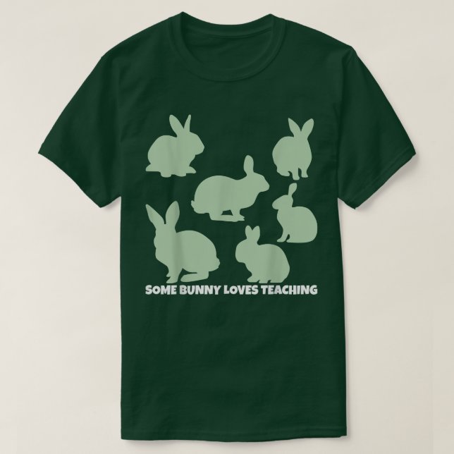 Easter Bunny, Some Bunny Loves Teaching, Easter Te T-Shirt (Design vorne)