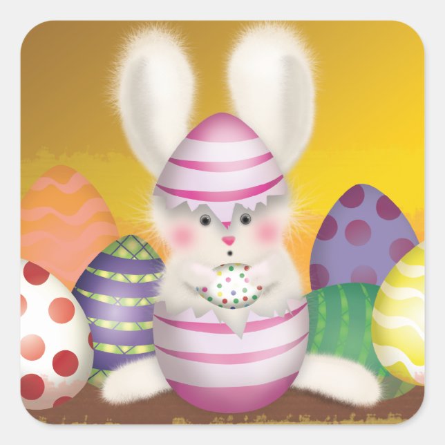 Easter Bunny Sticker (Vorderseite)