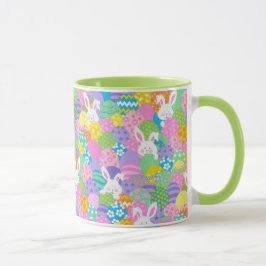 EASTER Bunny Verstecken Eier Niedlich grünes Gesch Tasse