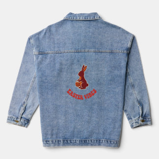Easter Bunny Vintage T-Shirt – Easter Vibes Retro  Jeansjacke