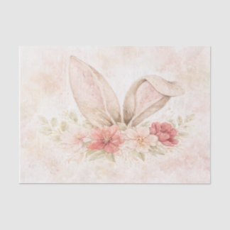 Easter Bunny Watercolor Tissue Paper Design Seidenpapier