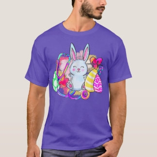 Easter Bunny With Stethoscope And Easter Eggs Nurs T-Shirt