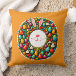 Easter Bunny Wreath – Cute Style almofada Kissen