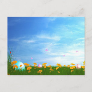 Easter card feiertagspostkarte