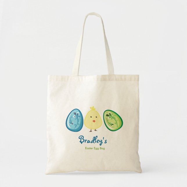 Easter Chick Egg Hunt Bag Tragetasche (Vorne)
