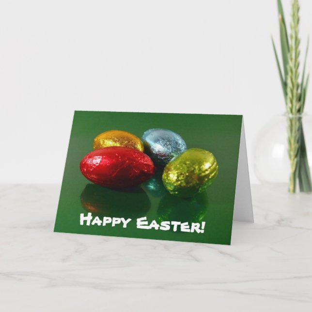 Easter Chocolate Candy Card Feiertagskarte (Vorderseite)