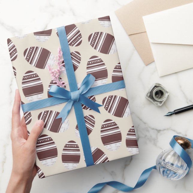 Easter Chocolate Egg Pattern Geschenkpapier (Schenken)