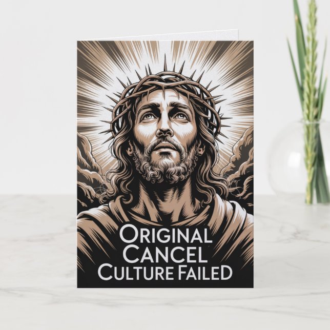  Easter Conservative Cancel Culture Failed Karte (Vorderseite)