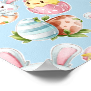 Easter Critters Poster