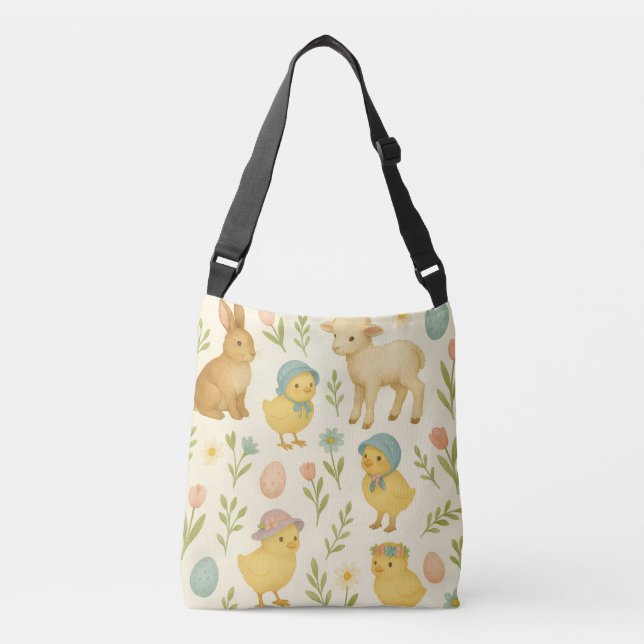 Easter Crossbody Bag Tragetaschen Mit Langen Trägern (Vorderseite)
