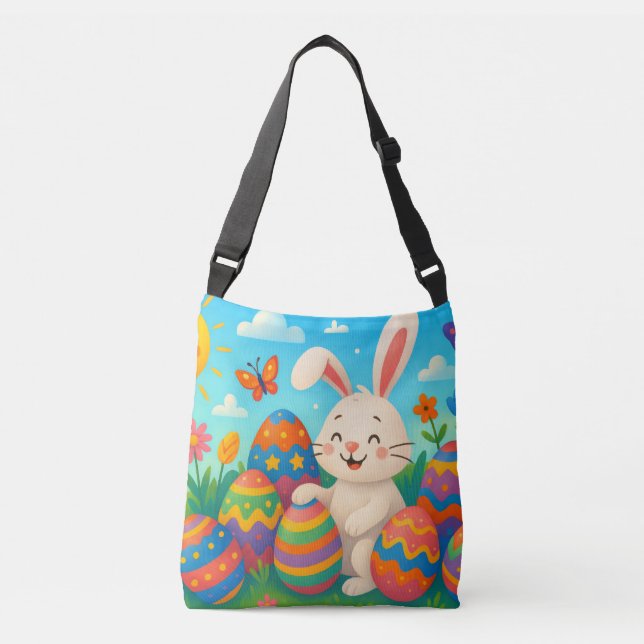 Easter Crossbody Bag Tragetaschen Mit Langen Trägern (Vorderseite)