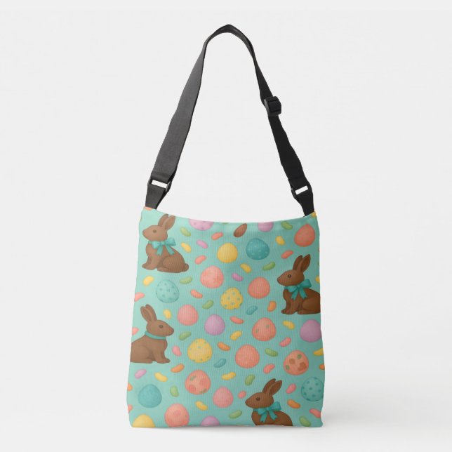 Easter Crossbody Bag Tragetaschen Mit Langen Trägern (Vorderseite)