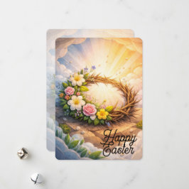 Easter Crown of Thorns Greeting Card Feiertagskarte