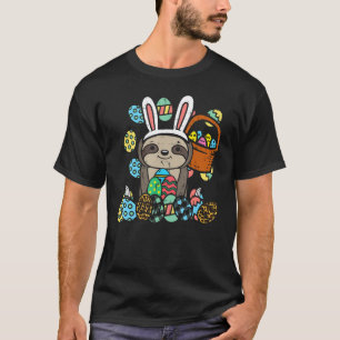Easter Day Bunny Ears Eggs Basket Cute Men W T-Shirt