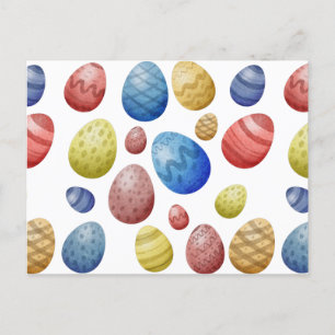 Easter Day Eggs Postkarte