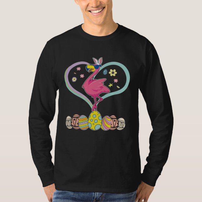 Easter Day Flamingo T-Shirt (Vorderseite)