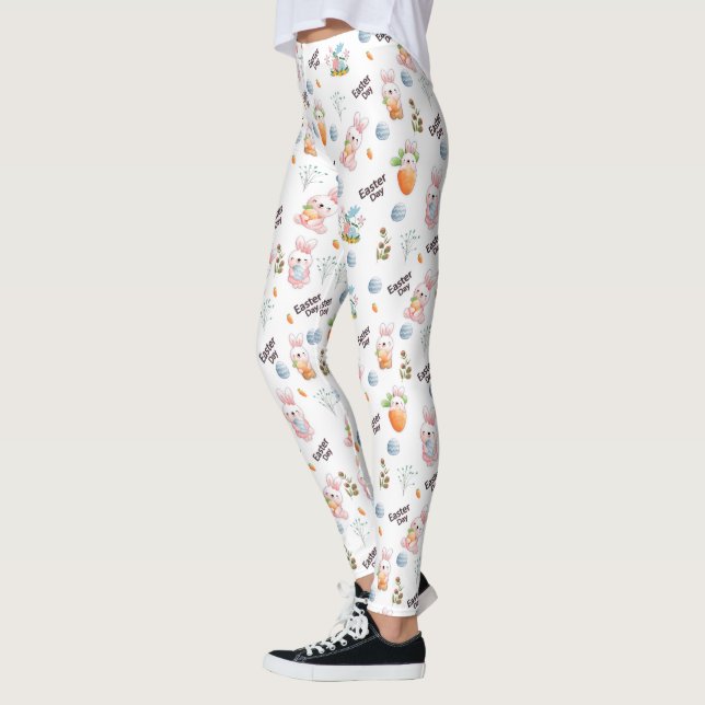 Easter Day Rabbits Pattern Leggings (Links)