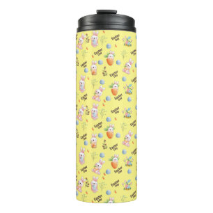 Easter Day Rabbits Pattern Thermosbecher