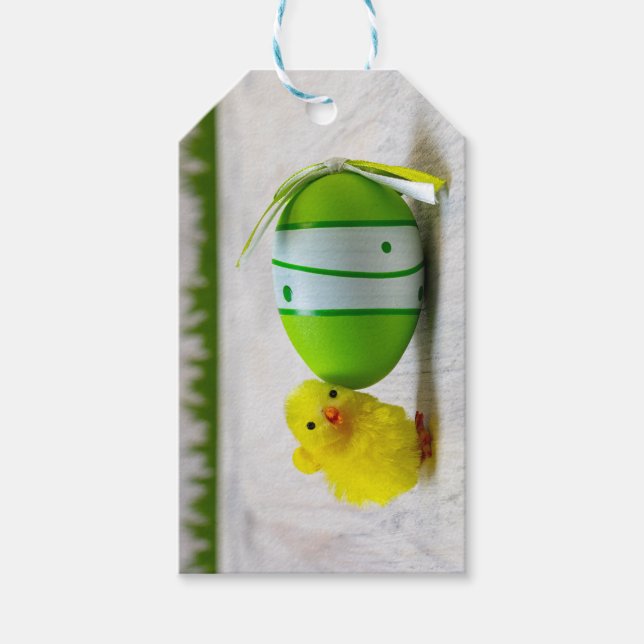 Easter Decoration - Easter egg and chick Geschenkanhänger (Vorderseite)