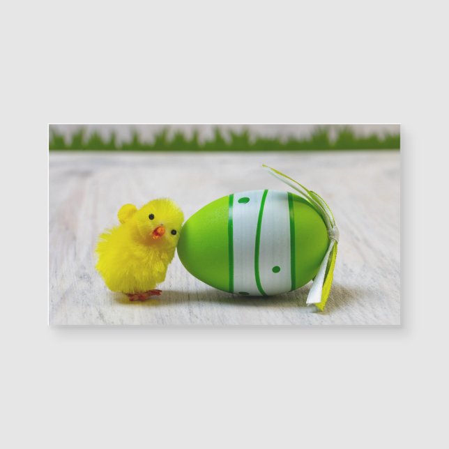 Easter Decoration - Easter egg and chick Magnetkarte (Vorderseite)