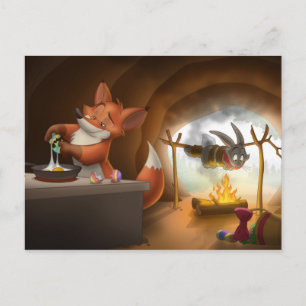 Easter Dinner Feiertagspostkarte